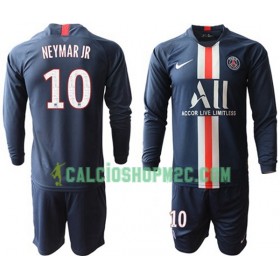 Paris Saint Germain NEYMAR JR 10 Bambino Maglia Prima 2019/2020 Manica Lunga (+ Pantaloncini)